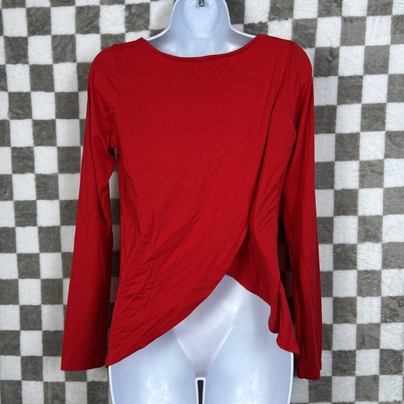 Rachel Pally red long sleeve crisscross back large l - Picture 2 of 4